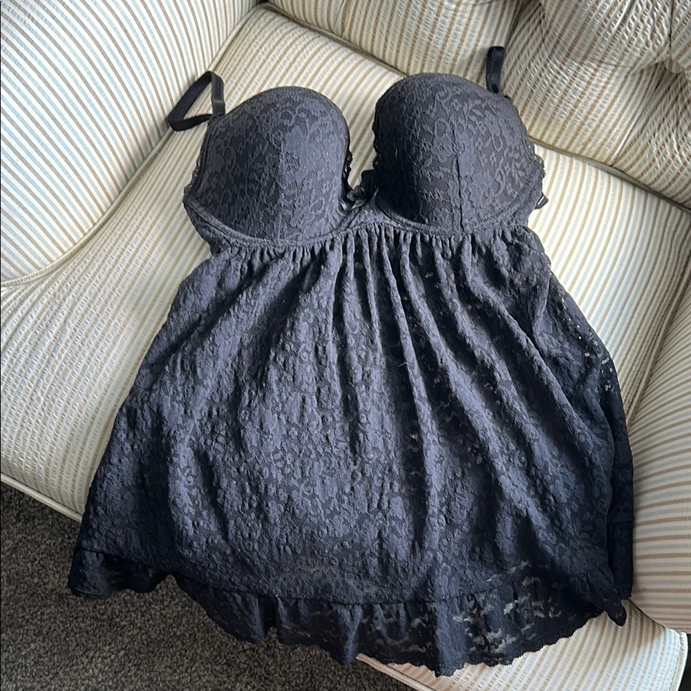 Victoria's Secret Black Lace babydoll Lingerie